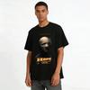 Dark Style Hope Theme Bandage Portrait Print Trendy Short Sleeve T-Shirt Pure Cotton T-shirt