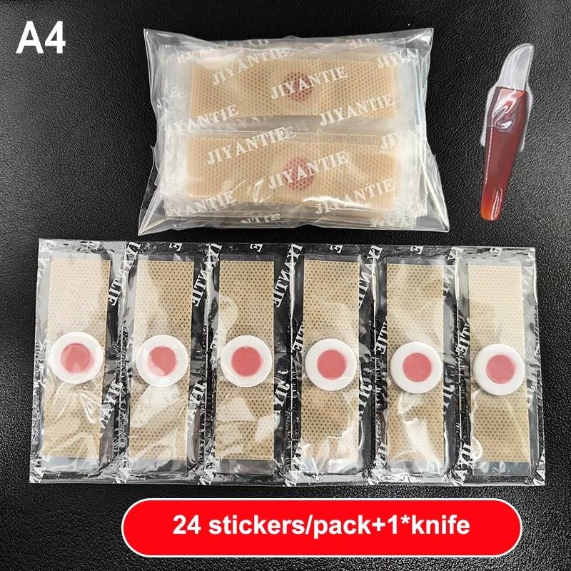 Non-woven Adhesive Corn Cushions Patches Foot Care 6/12/18/24Pcs Foot Corn-Callus Removal Clavus Paster Corn Pads With Knife