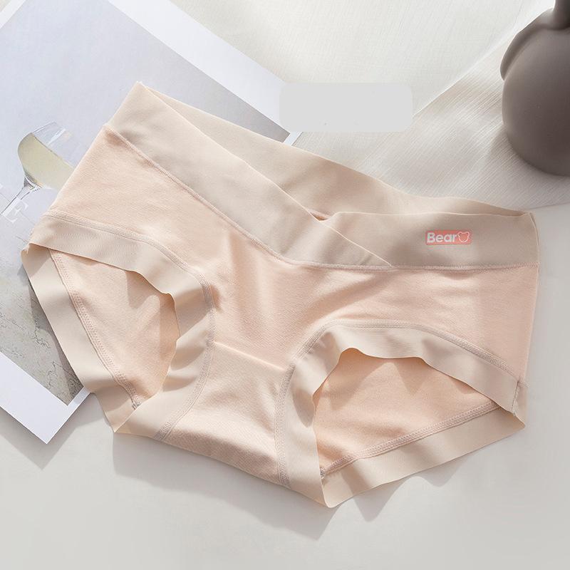 

Нижнее белье, трусики для беременных, поддерживающие живот, специальные послеродовые женские трусы для беременных M миндальный
