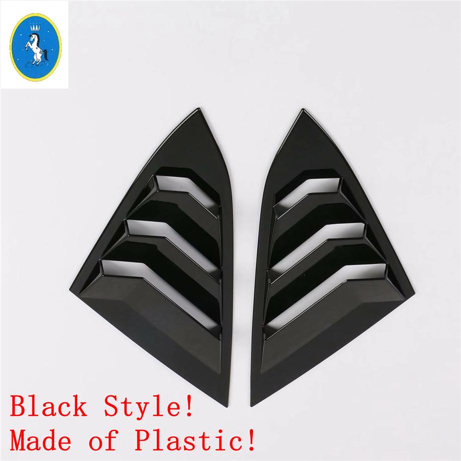 Auto Rear Window Pillar C Post Vent Louvers Scoop Decor Panel Cover Trim For Honda Civic Sedan 2016 -  Interior Accessories
