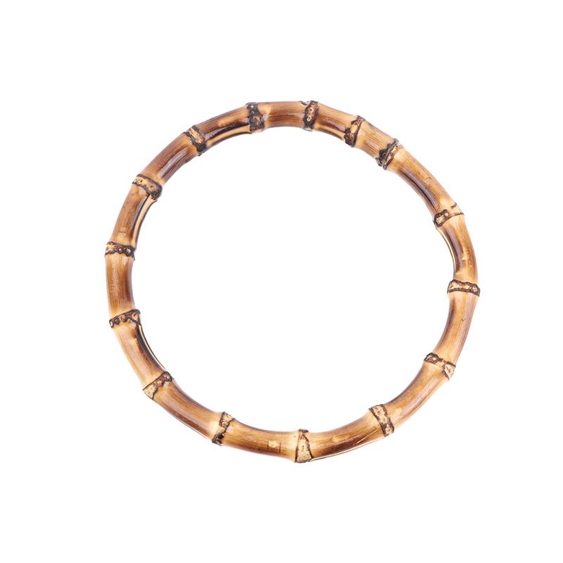 Gift Box Handle Round Bamboo Purse Handles Diy Bamboo Detachable Bamboo Bag Handles Handbag Band Handle