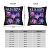Saja Boys Huntrix Square Pillow Case Kpop Demon Hunters Cushion Covers Decorative Throw Pillow Case Cover For Home 45*45Cm