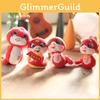 Plush Snake Keychain Pp Cotton Lucky Stuffed Doll New Year Gift Home Decor