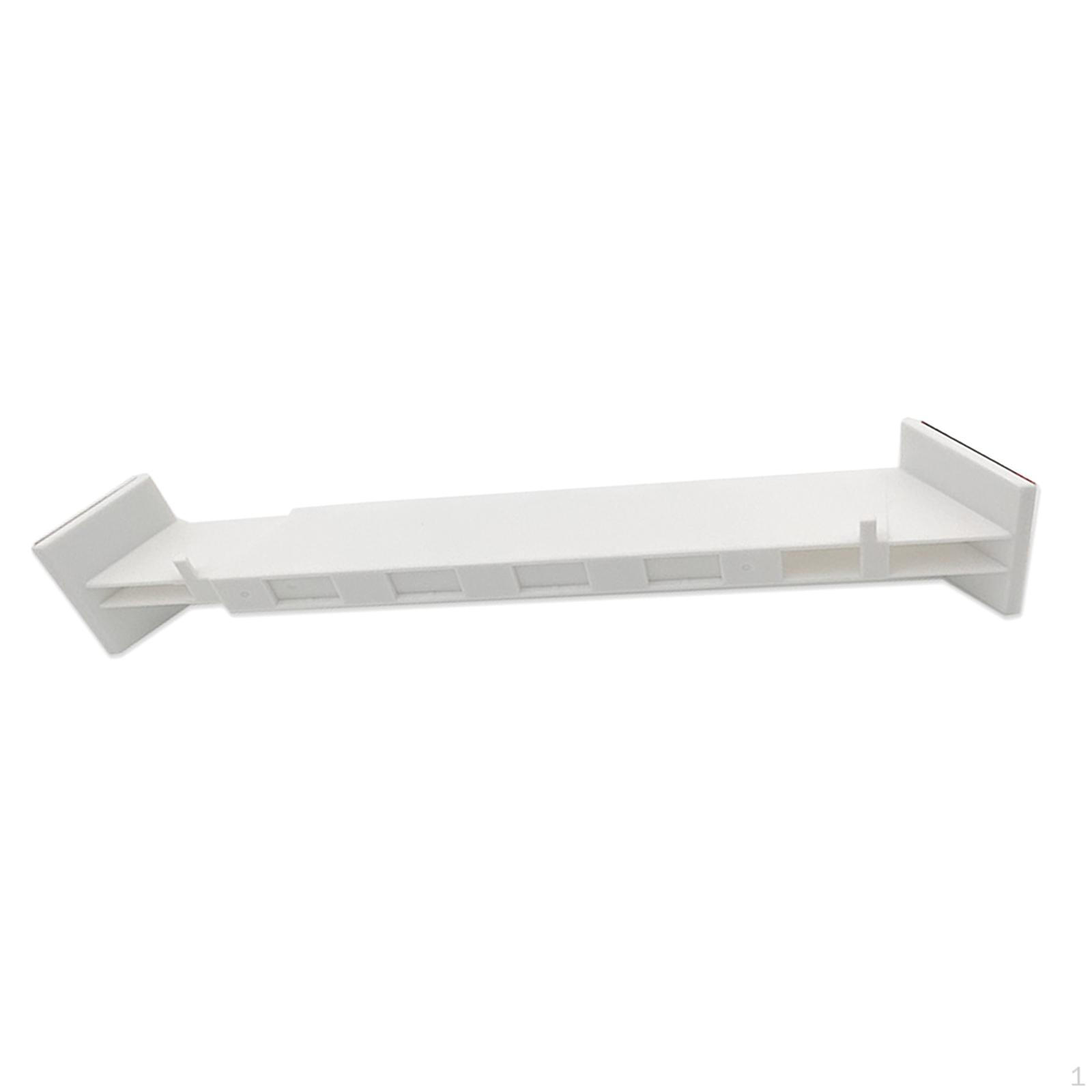 

Camper Rv Travel Trailer Bathroom Shower Corner Shelf Storage Bar White Camping Car Accessory