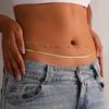 14K Gold Plated Waist Chain for Women - Gold Belly Body Chain Layered Waist Beads Chain Belt Beach Summer Jewelry Accessories for Women