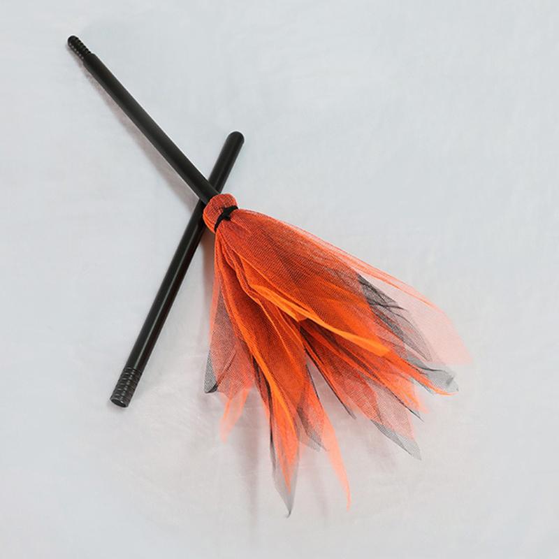 Halloween Witch Wizard Cosplay Props Black Magic Hats Flying Broomstick Decorations Halloween Party Masquerade Surprise Gift ZYF