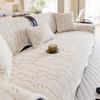 Chenille Sofa Cover for All Seasons Comfortable Straight Row Sofa Seat Cushion Anti Slip and Wrinkle Resistant Cover Cloth Towel