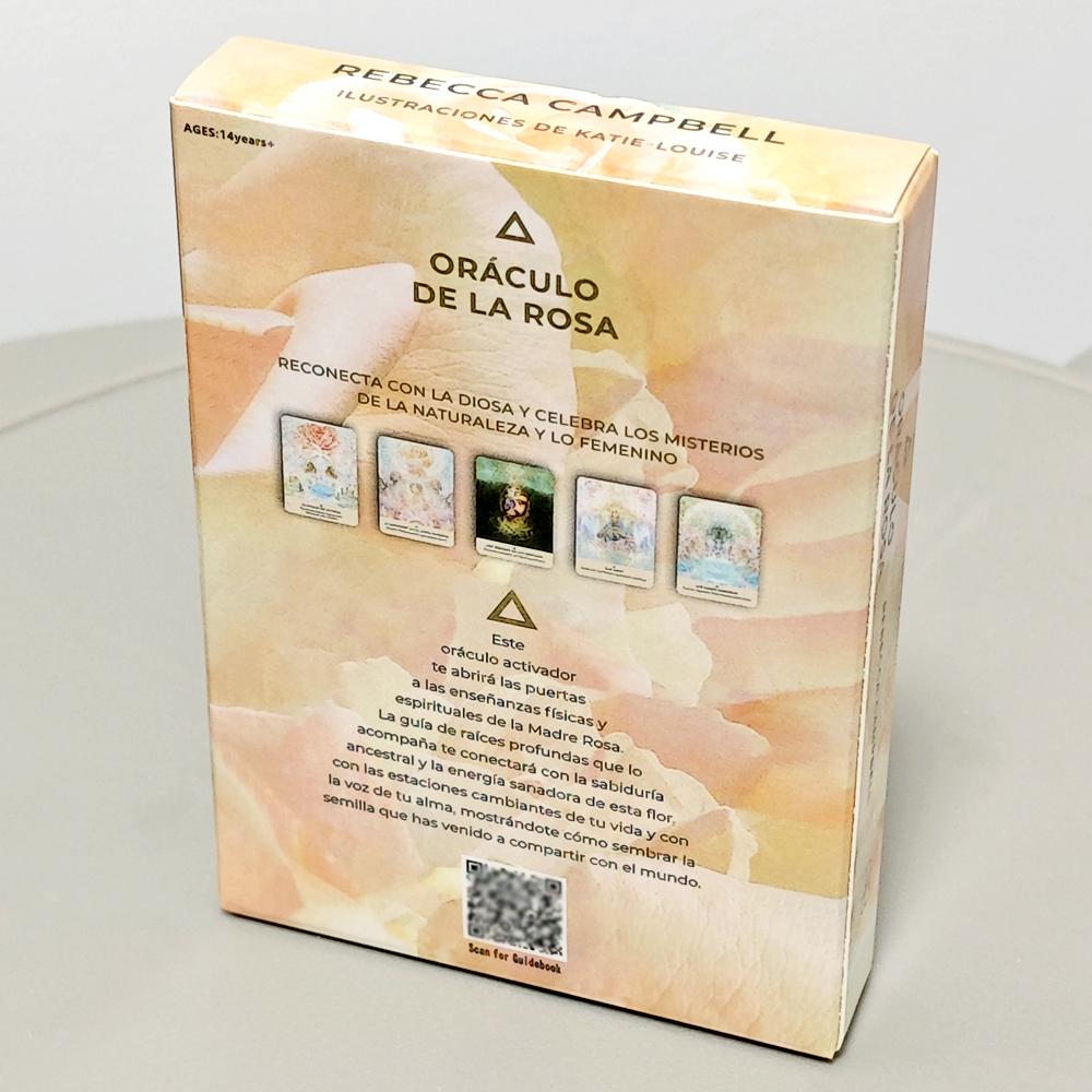 10.4*7.3cm Rose Oracle Spanish Edition 44 Pcs Oracle Cards