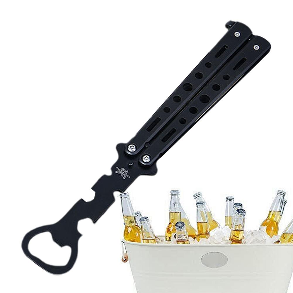 Otvírák na láhve a pivo ve tvaru motýla Barové potřeby Nerezové otvíráky na láhve Kompaktní přenosný design Všestranný