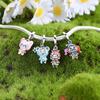 New Original Charm Bead Copper Snowflake Penguin Lucky Bear Fox Doll Charm Fit Bracelet Pendant Women Jewelry Gift