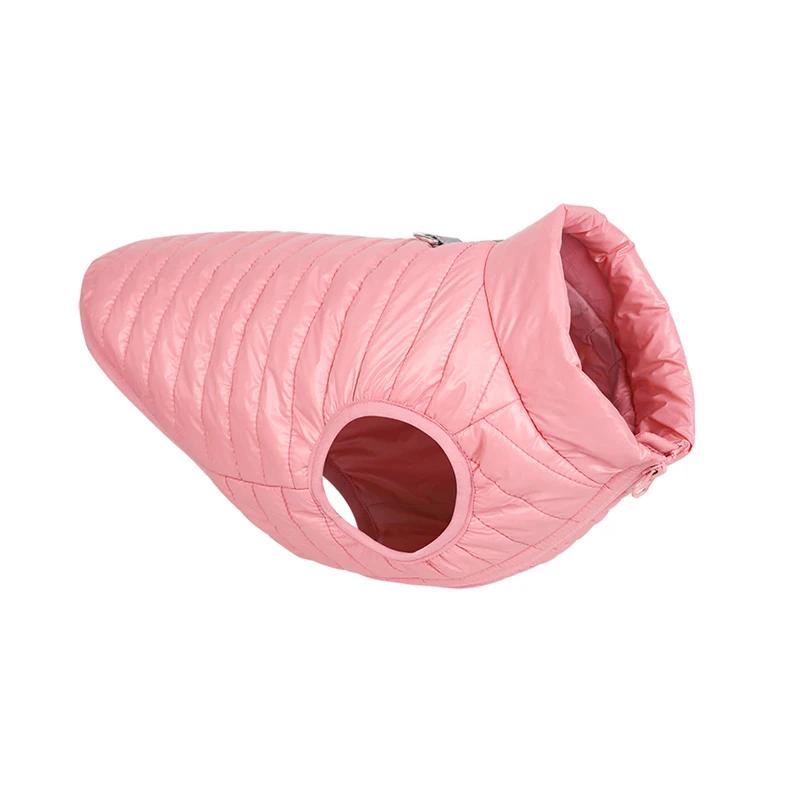 Padded Dog Coat Cold Weather Warm Fleece Lining Puffy Dog Jacket Vest Waterproof Windproof Dog Apparel for Small Large Puppies