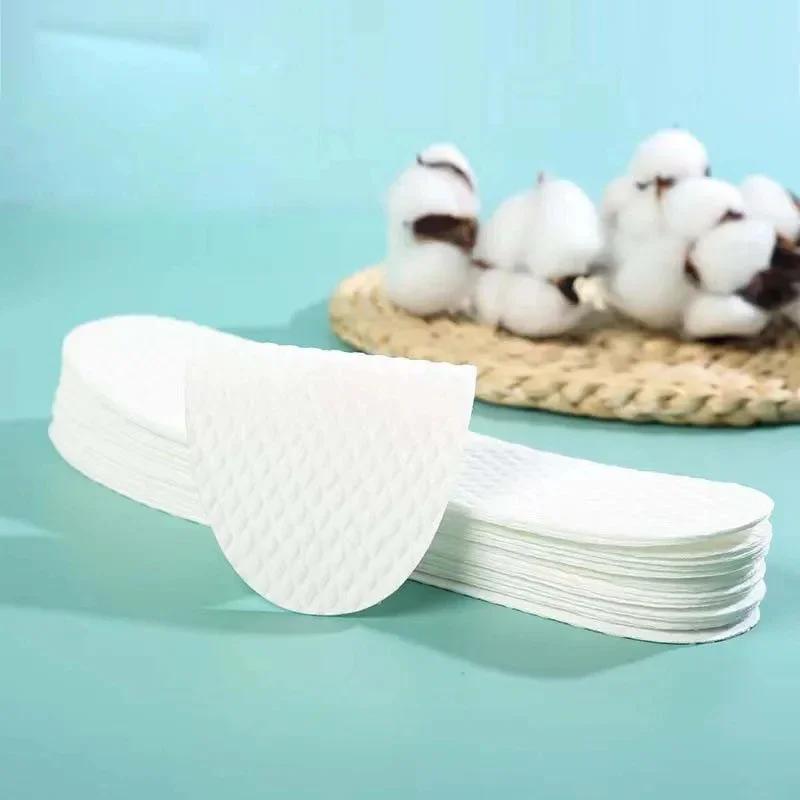 5Pair/Pack Nature Wood Pulp Insole Men Woman Thin Sports Shoes Sole Breathable Sweat Soft Comfort Shoe Pads Disposable Insoles