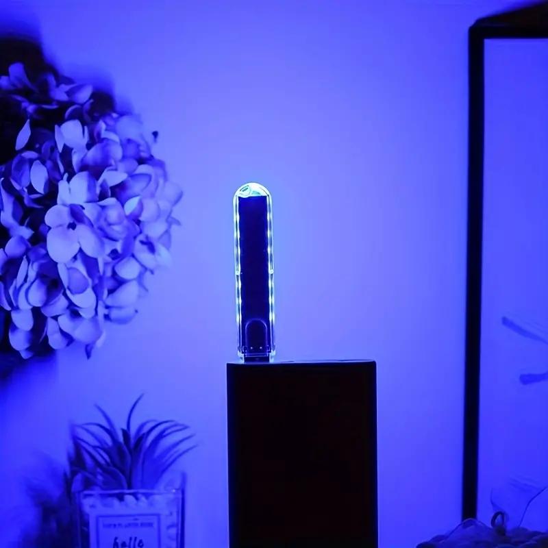 

1 шт. USB-питания 8LED Ночник - Портативная, устойчивая к ржавчине лампа для чтения для спальни и путешествий синий