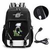 Großes Fassungsvermögen Anime Naruto Inspiriertes Rucksack für Teenager Schüler Tägliche Nutzung Laptop Reisetasche Urbaner Stil