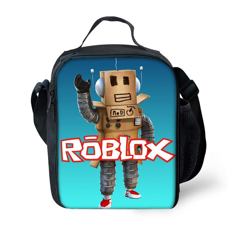 Trendige Roblox Lunchtasche für Schüler und Büroangestellte Oxford-Stoff Umhängetasche