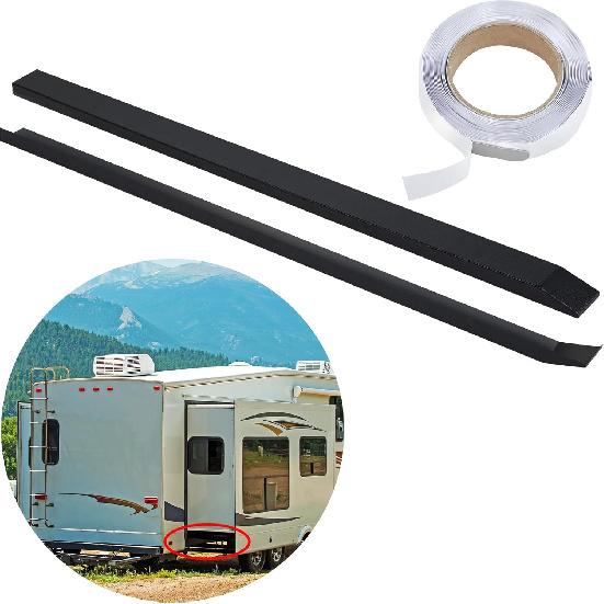 Leyndo 2 Pcs RV Slide Out Ski Set Slide Out Stabilizers For RV Camper Slide Out Supports Slide Gaskets Prevents Floors From Being Scratched And