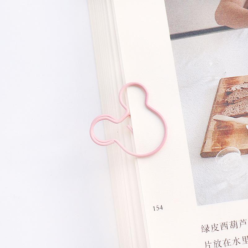 

MINISO 10 шт. Мультяшные скрепки-закладки с Микки Маусом для журнала, декорации для заметок, зажим для папки, офисные и школьные принадлежности, набор канцелярских товаров 10pcs