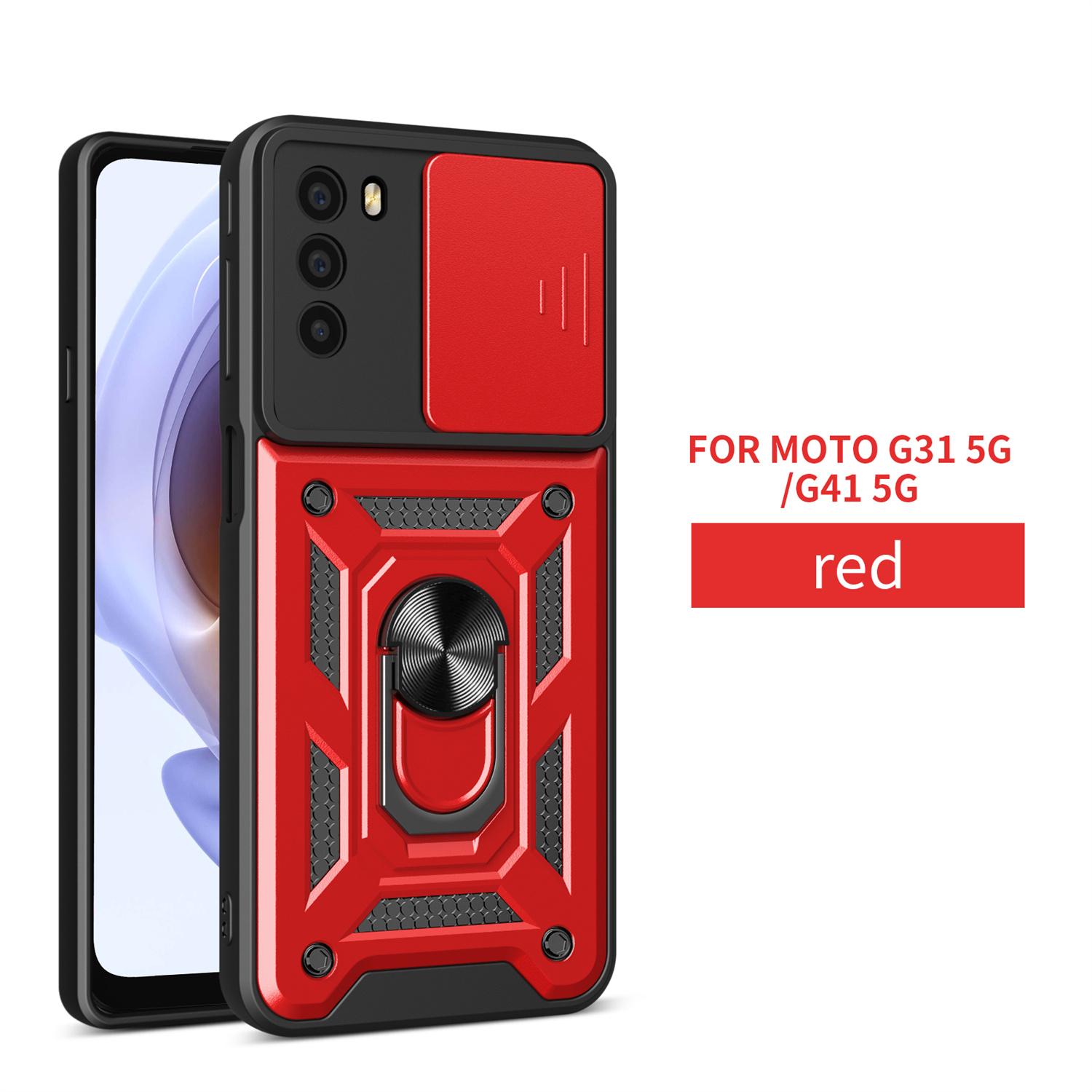 

Magnetic Car Holder Ring Cover Funda for Motorola G31 G41 Slide Camera Protection Ring Stand Shockproof Cover for Moto G31 Capa for Moto G31