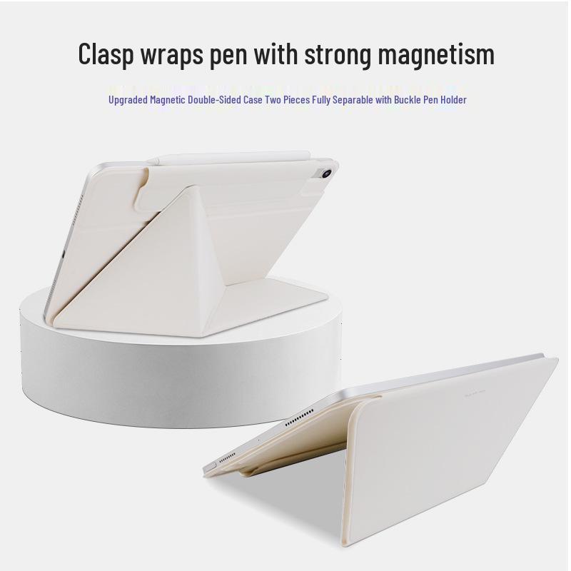 Ultra-Slim Magnetic Dual-Sided Buckle Case with Horizontal & Vertical Stand for iPad & Huawei MatePad