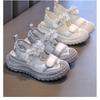 Cute Girls Shoes Mesh Closed-Toe Sport Sandals New Style Fashion Sneakers for Older Kids, Toddler Casual Shoes for Girls