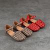 Johnature Versatile Women's Shoes Casual Genuine Leather Hand Woven Round Toe Flat Sandals