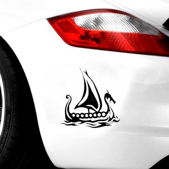 Wikingerschiff Auto Motorrad Reflektierende LKW Laptop Aufkleber Aufkleber Dekoration