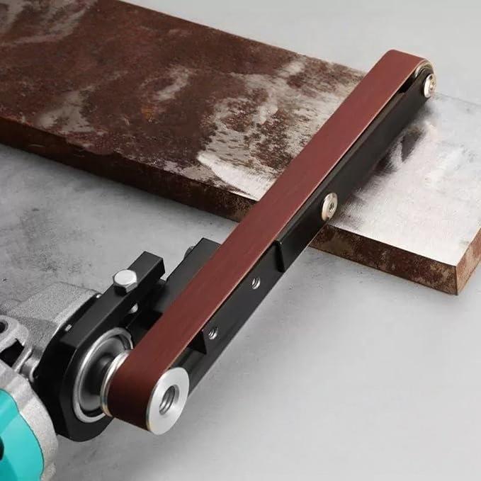 Angle Grinder Belt Sander Stand for Rust Removal & Polishing - Mini Sanding Belt Attachment