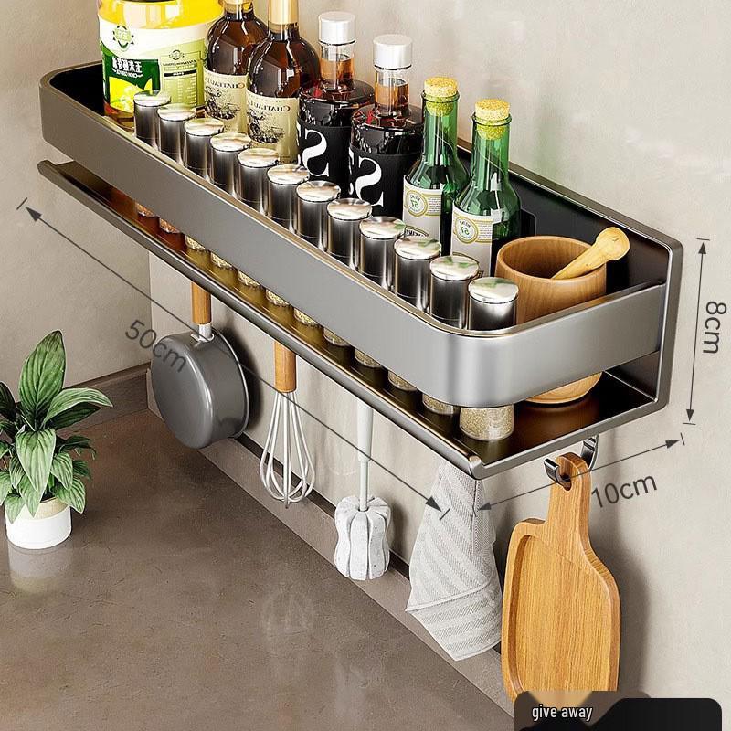Zonder boren Wandmontage Keuken Opbergrek voor Kruiden