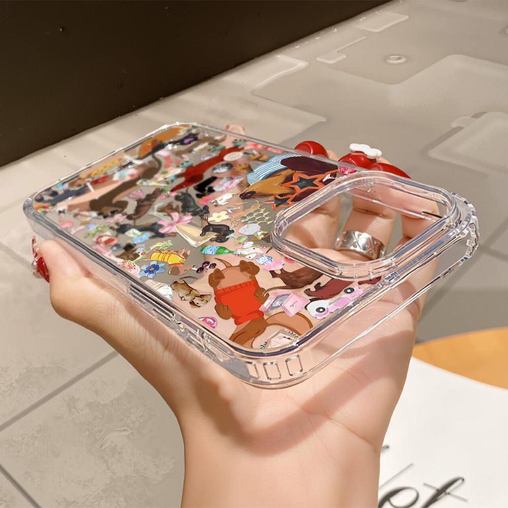 Acrylic Phone Case for iPhone 11 12 13 14 Pro 12 14 16 Pro Max for Samsung A16 A36 A56 S24 FE High-quality Painted Anti-fall Mobile Phone Case