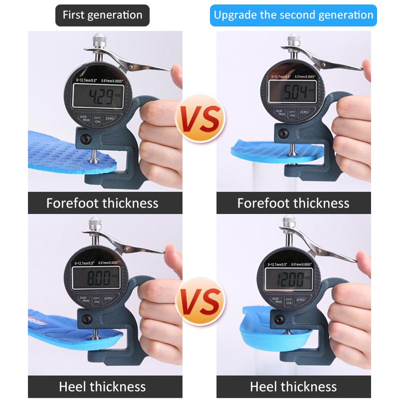 New Memory Foam Insoles For Shoes Sole Deodorant Breathable Cushion Running Insoles For Feet Man Women Orthopedic Insoles