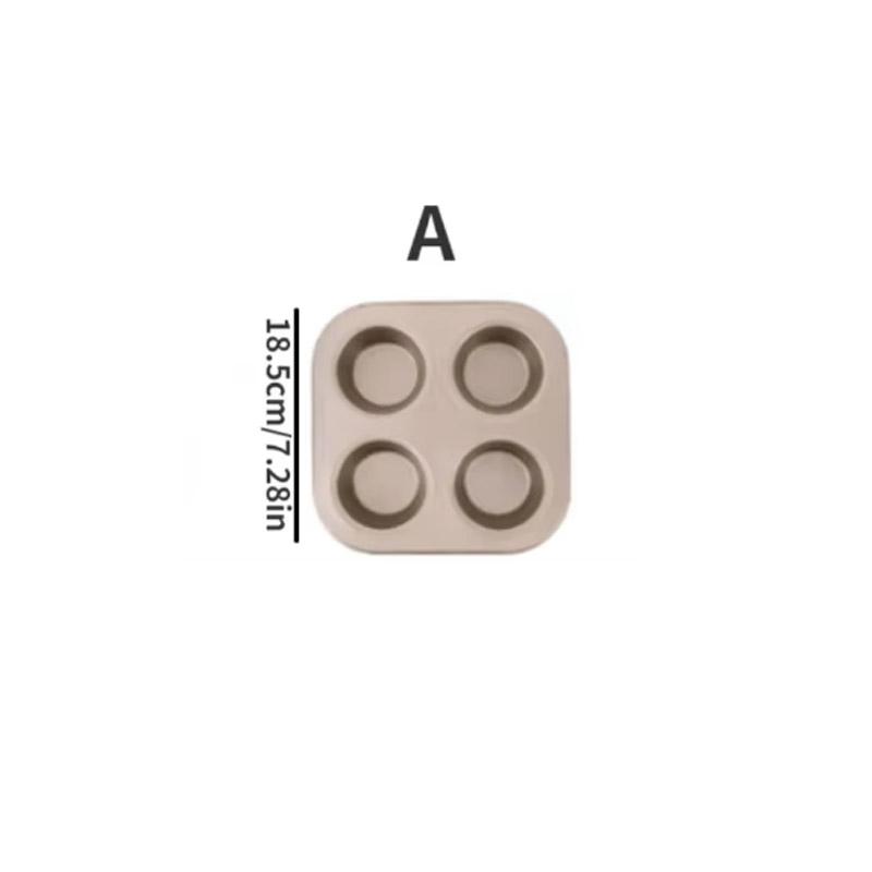 

Форма для кексов с антипригарным покрытием, форма для маффинов, форма для выпечки из углеродистой стали, для кексов, маффинов, печенья, прочная кухонная утварь, предметы первой необходимости для кухни