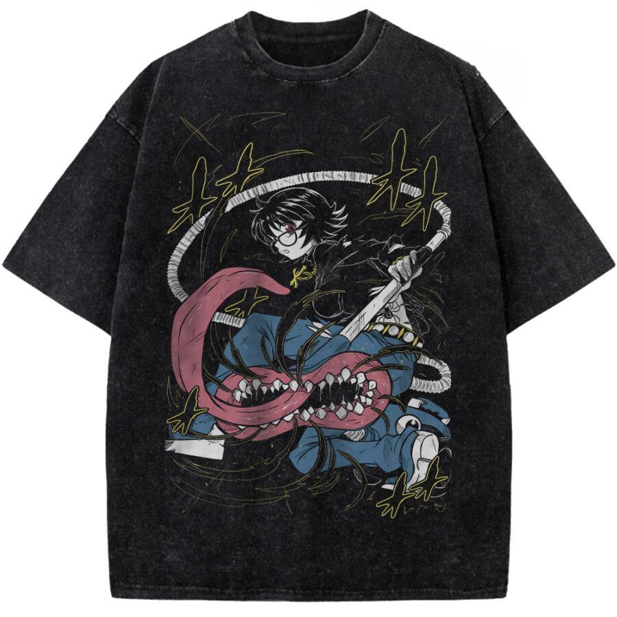 

Hunter x Hunter Hisoka Printed Tee Men Women Washed Cotton T-shirts Manga Vintage T Shirt Harajuku Male High Quality Tshirt M
