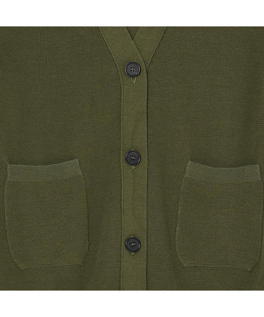 IOLO Women'S Cotton Pocket Cardigan_Khaki