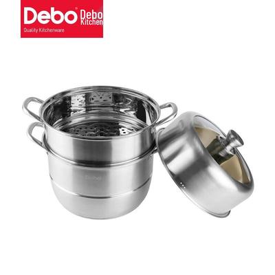 Debo 304 Stainless Steel 28cm Steamer & Soup Pot