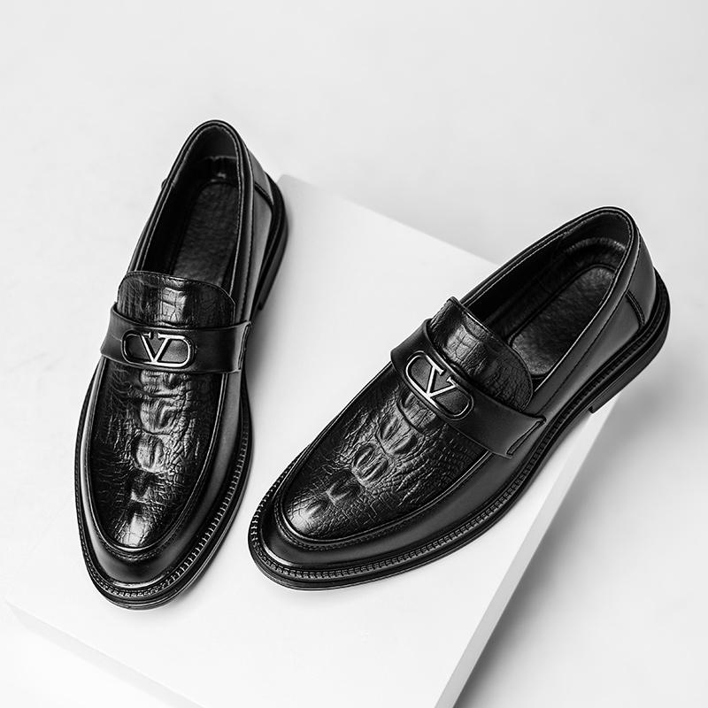 Men'S Breathable Business Formal Leather Shoes Fashion Soft Casual Shoes JZ-6603