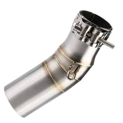 Universal Motorcycle Accessory Stainless Steel Exhaust Middle Mid Link Pipe for Kawasaki NINJIA 400 18-19