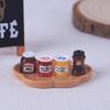 Miniature Food Toy Set: Strawberry Jam & Instant Coffee Bottles - DIY Resin Dollhouse Ornaments