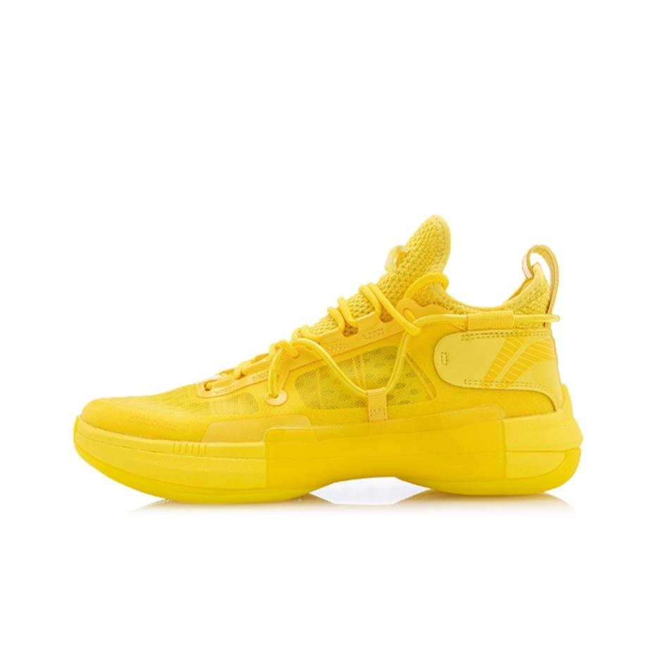 Li Ning Flash 6 Premium Durable Breathable Mid-Top Basketball Shoes Men Sneakers Pineapple-Yellow ABAQ019-4