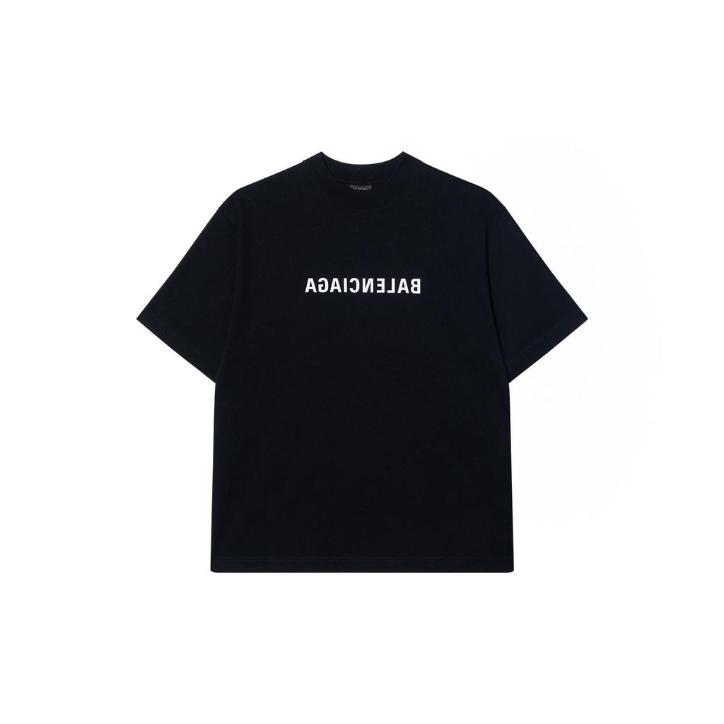 Balenciaga SS22 T Shirt Loose Fit Unisex Black 612966TNVR21070