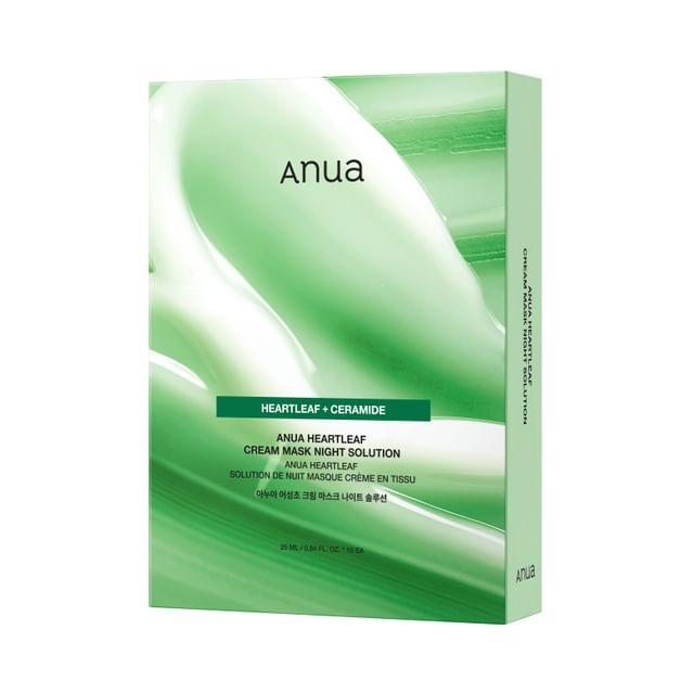 Anua - Heartleaf Cream Mask Night Solution Mask Set 25ml x 10 sheets