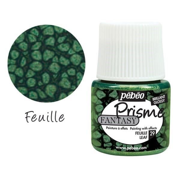 Peinture - Fantasy - Prisme - Vert feuille - 45 ml - Acrylique - Nacré