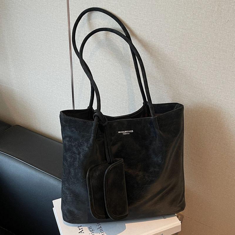 Retro Bag Women's Large-capacity New Autumn and Winter Versatile Shoulder Bag Popular Commuter Tote Bag