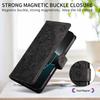 Skórzane Etui Na Telefon Do Motorola Moto G56 G86 G57 G67 G77 G06 Power G15 G05 G35 G55 G75 G85 5G Mandala Kwiat Portfel Klapka
