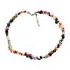 Natural Healing Stones Gravel Beads Short Necklace Female Jewelry Gravel Choker Necklace Holiday Party Necklace for Girl