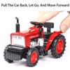 1:32 Miniature Model Toy Farm Tractors Metal Diecast Sound Light Pull Back Rubber Tires Simulation Tractor Toys for Boys Gifts