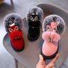 Children's Autumn and Winter Warm New Snow Boots Piled Thickened Non-slip Fashion Soft Sole Medium Tube Fluffy Shoes Women's Cotton Shoes