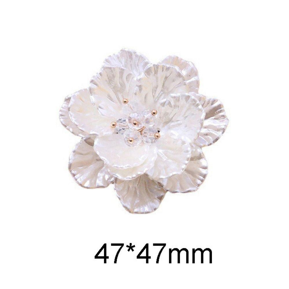5Pcs Acrylic Garment Decoration Flower Multi-layer Design Multi-layer Flower Craft Hair Clip