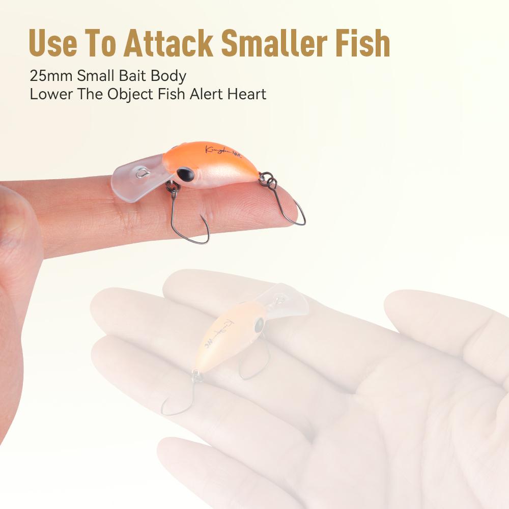 Kingdom Mikro Crank Minnow Rybářská Návnada 1.5g/25mm 3.2g/32mm Plovoucí Tvrdá Návnada ABS Rybářské Potřeby Umělé Tvrdé Návnady Crankbaity Potřeby Wobblery