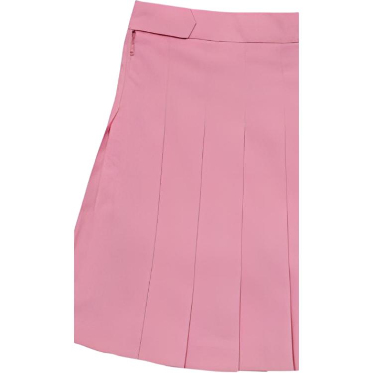 J.Lindeberg Solid Color Short Pleated Casual Skirt Women skirts Pink GWSD07409-S125