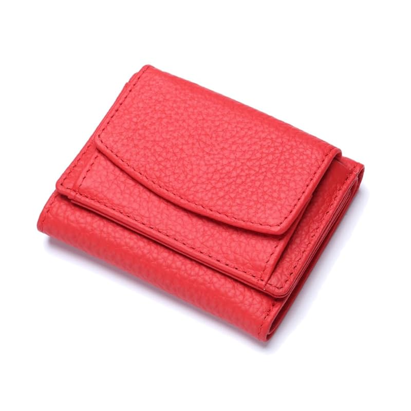 

[LedLis] wallet mini wallet ladies tri-fold genuine leather cowhide compact Smaller small coin purse BOX type slim card storage small wallet men s